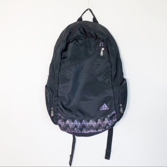 Adidas Climacool Black & Purple School Athletic Backpack